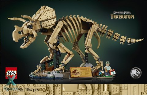 Klocki jurassic world 77985 szkielety dinozaurów: triceratops LEGO