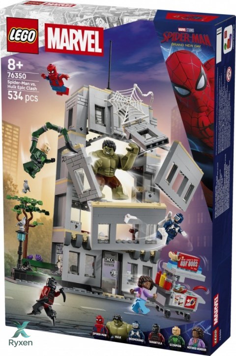 Klocki marvel super heroes 76350 epickie starcie: spider-man kontra hulk LEGO