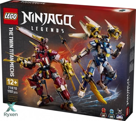 Klocki ninjago 71870 bliźniacze tytanowe mechy LEGO
