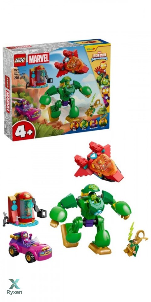 Klocki super heroes 11211 loki kontra drużyna iron mana LEGO