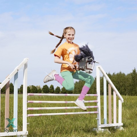 Koń na kiju hobby horse hoppihorse a3 szary, maść siwa TOOTINY