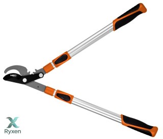 Sekator do gałęzi by-pass 665 mm, zakres do 42 mm, przekładnia, teleskopowe uchwyty NEO TOOLS