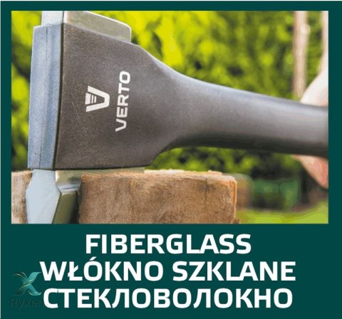 Siekiera 620g, obuch 410g, trzonek włókno, 14" VERTO