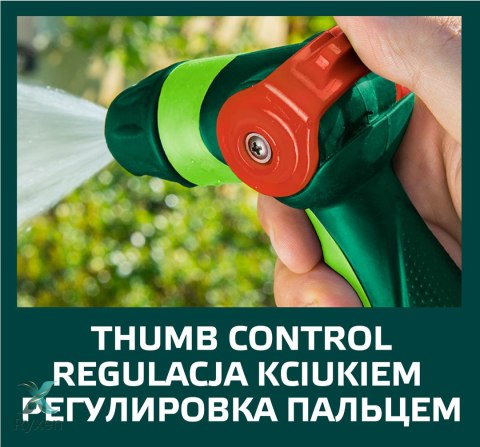Zraszacz pistoletowy regulowany z płynna regulacją strumienia VERTO
