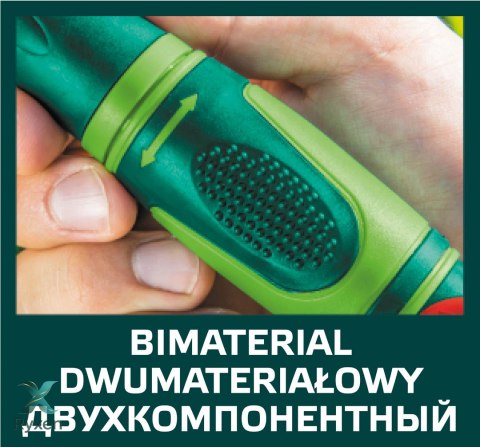 Zraszacz prosty, dwumateriałowy VERTO