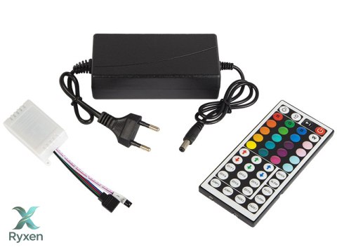 70-784# Zestaw taśm led rgb 5050 5m/300 sterownik+zasilacz taśma wodoodporna`` Blow