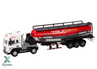 Ciężarówka Z Przyczepą Cysterna TIR 1:24 Auto Ciężarowe Światła Dźwięki LEAN TOYS
