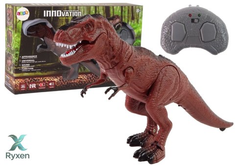 Dinozaur Na Baterie Tyranozaur Rex Zdalnie Sterowany Dźwięk LEAN TOYS