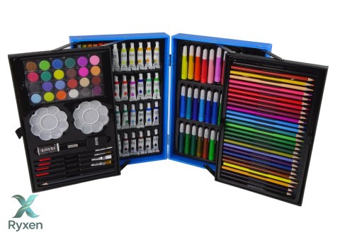 Duży Zestaw Artystyczny w Walizce 145 Elementów Jednorożec LEAN TOYS