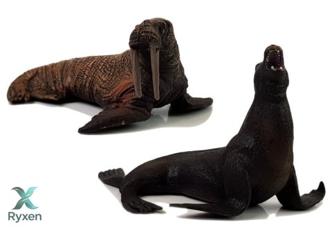 Figurki Edukacyjne Morskie Zwierzęta 8 Elementów Rekiny Foka Delfin Mors Żółw LEAN TOYS