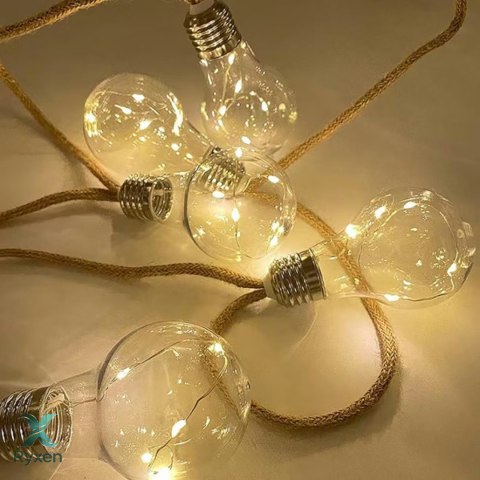Girlanda ogrodowa solarna, 10 żarówek LED, łańcuch, do ogrodu i tarasu, 3,8 m KAMAI STRENDPRO