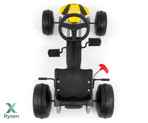 Gokart na pedały viper biało-czarny MILLY MALLY