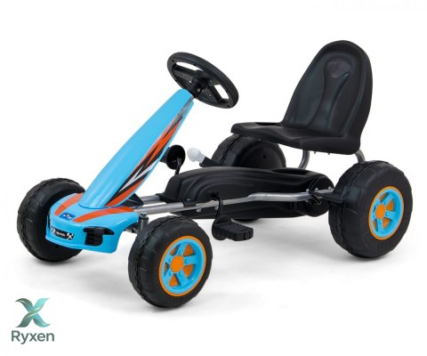 Gokart na pedały viper biało-czarny MILLY MALLY