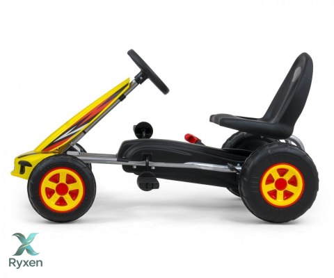 Gokart na pedały viper biało-czarny MILLY MALLY