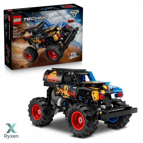 Klocki technic 42219 monster jam grave digger ogień i lód LEGO