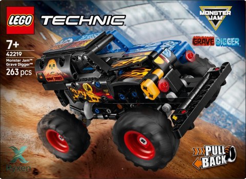 Klocki technic 42219 monster jam grave digger ogień i lód LEGO