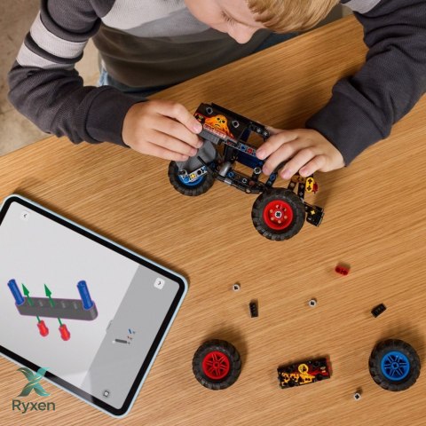 Klocki technic 42219 monster jam grave digger ogień i lód LEGO