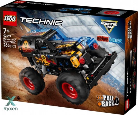 Klocki technic 42219 monster jam grave digger ogień i lód LEGO