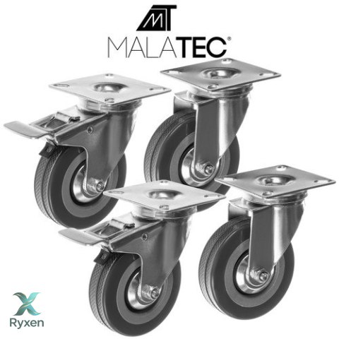 Kółka obrotowe- zestaw 4szt. Malatec 22537 MALATEC