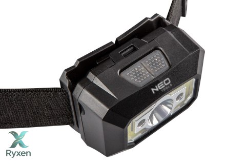 Latarka czołowa akumulatorowa USB 250 lm COB LED + czujnik ruchu NEO TOOLS