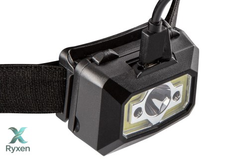 Latarka czołowa akumulatorowa USB 250 lm COB LED + czujnik ruchu NEO TOOLS