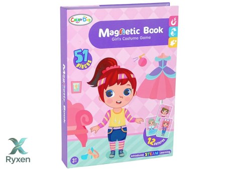 Magnetyczna Układanka Książka Przebieralnia Kostiumy LEAN TOYS