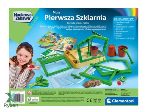 Naukowa Zabawa Laboratorium Moja Pierwsza Szklarnia Botanika Rośliny Język Polski Clementoni 50861 CLEMENTONI