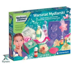 Naukowa Zabawa Zestaw Warsztat Mydlarski Język Polski Clementoni 50888 CLEMENTONI