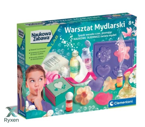 Naukowa Zabawa Zestaw Warsztat Mydlarski Język Polski Clementoni 50888 CLEMENTONI