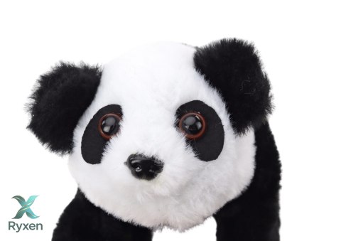 Panda Interaktywna Pluszowa W Transporterze Różowy Niebieski LEAN TOYS