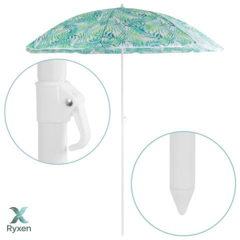 Parasol plażowy, średnica 180 cm, stalowy, regulowana wysokość, maszt 19/22 mm, wys. 200 cm, do ogrodu i na plażę KAMAI STRENDPRO