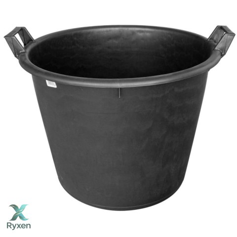 Pojemnik ogrodowy okrągły 65 l, pełne dno, z uchwytami, średnica 55 cm, wysokość 41 cm KAMAI STRENDPRO