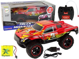 Samochód Terenowy Zdalnie Sterowany R/C 1:12 20 km/h Czerwony LEAN TOYS