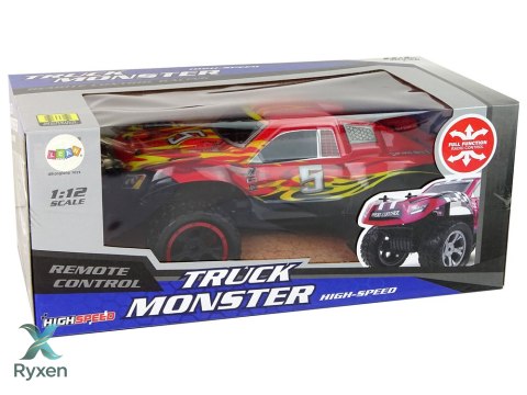 Samochód Terenowy Zdalnie Sterowany R/C 1:12 20 km/h Czerwony LEAN TOYS