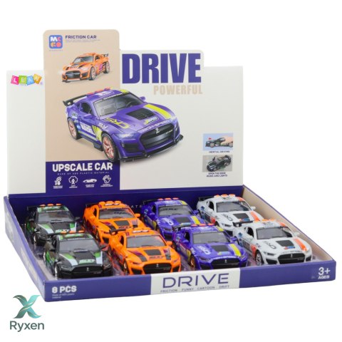 Samochód Wyścigowy GT 500 Otwierane Drzwi Napęd Światła Dźwięki Mix LEAN TOYS