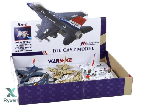 Samolot Wojskowy Myśliwiec Dźwięk Światła Moro LEAN TOYS