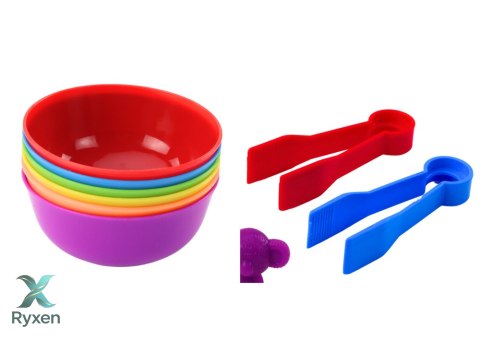 Zestaw Sorter Edukacyjny Nauka Kolorów Liczenia Dinozaury 48 El LEAN TOYS