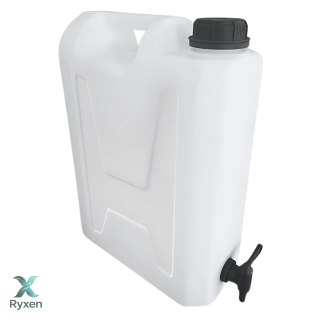 Kanister na wodę pitną z dolnym kranikiem, tworzywo HDPE, 12L Kamai SMARTCAN