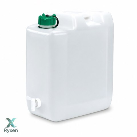 Kanister na wodę pitną z kranikiem i odpowietrznikiem, tworzywo HDPE, 20L Kamai SimplyCan