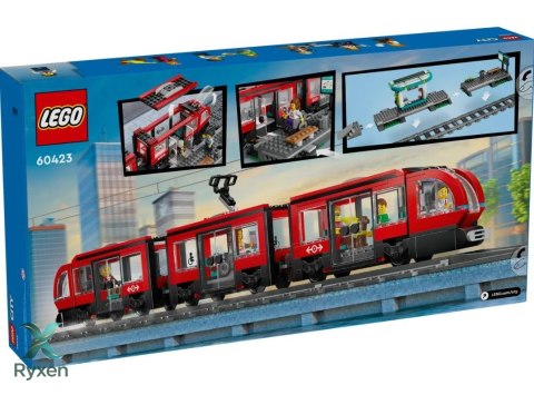 Klocki city 60423 tramwaj miejski ze stacją LEGO
