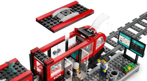 Klocki city 60423 tramwaj miejski ze stacją LEGO