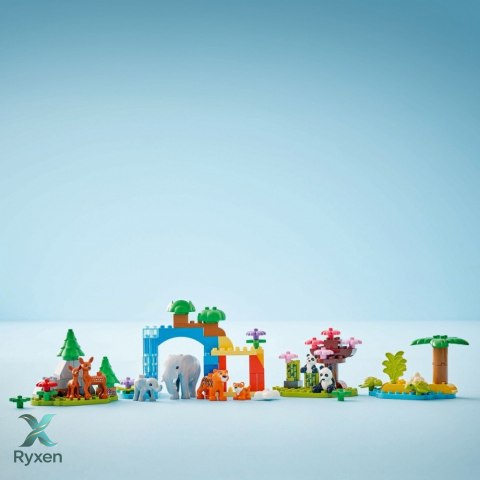 Klocki duplo 10446 rodziny dzikich zwierząt 3 w 1 LEGO