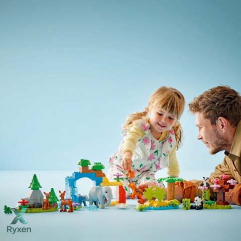 Klocki duplo 10446 rodziny dzikich zwierząt 3 w 1 LEGO