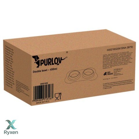 Miska podwójna- 450ml Purlov 21632 PURLOV