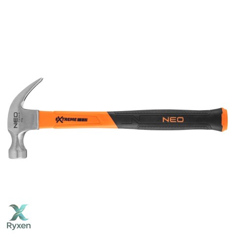 Młotek stolarski 450 g, trzonek z włókna szklanego NEO TOOLS