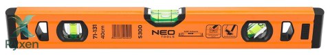 Poziomnica aluminiowa S 300, 3 libelle, 40 cm NEO TOOLS