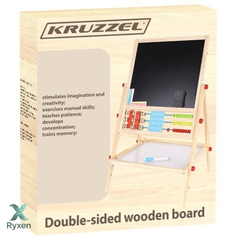 Tablica dwustronna drewniana Kruzzel 22472 KRUZZEL