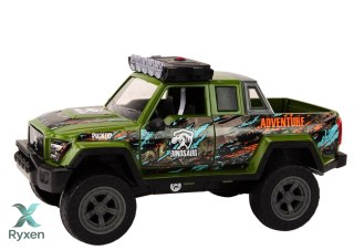 Terenowy Samochód Myśliwski Myśliwy Dinozaur Światła Dźwięki Zielony LEAN TOYS