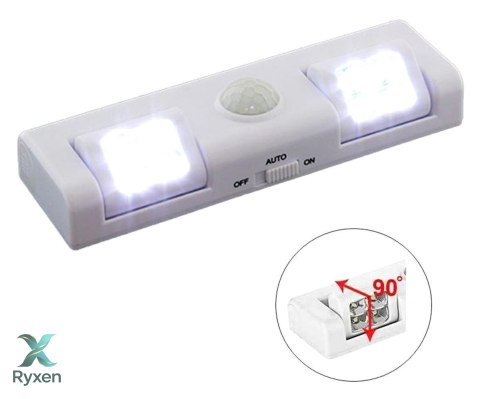 ZD26A Lampka 8 led czujnik ruchu biała ATL