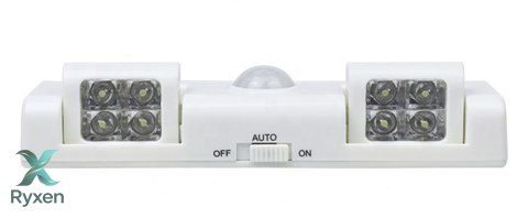 ZD26A Lampka 8 led czujnik ruchu biała ATL